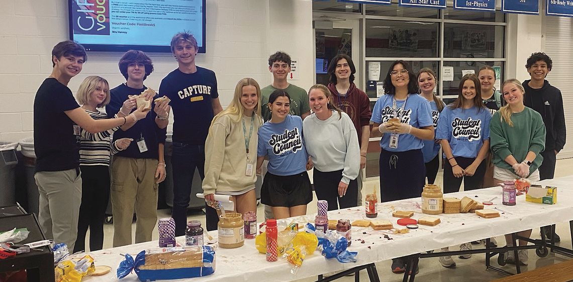 Wimberley High School students make lunch for Crisis Center of Comal County